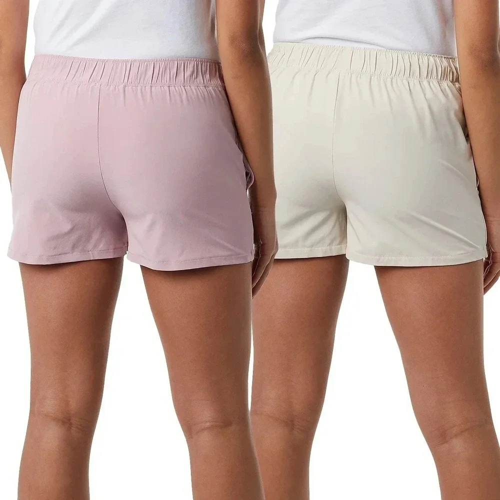 32 Degrees 2-Pack Everyday Skort Girls Large 14/16 Pink Wrap Front Elastic Band‎